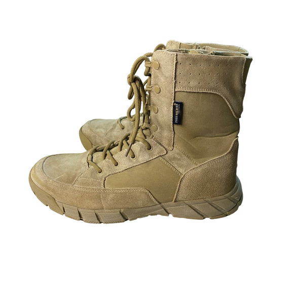 Free Soldier Tactical Tan Suede Military Style Boots Men's 11.5 - Picture 1 of 7